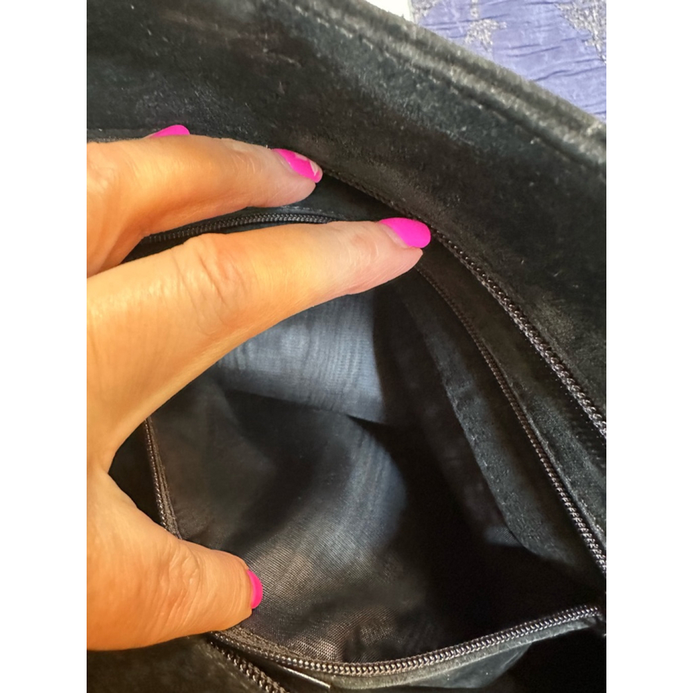 Gucci Black Suede Large Tote w/ Crossbody Strap - Picture 8 of 16
